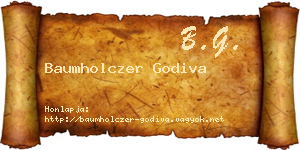 Baumholczer Godiva névjegykártya